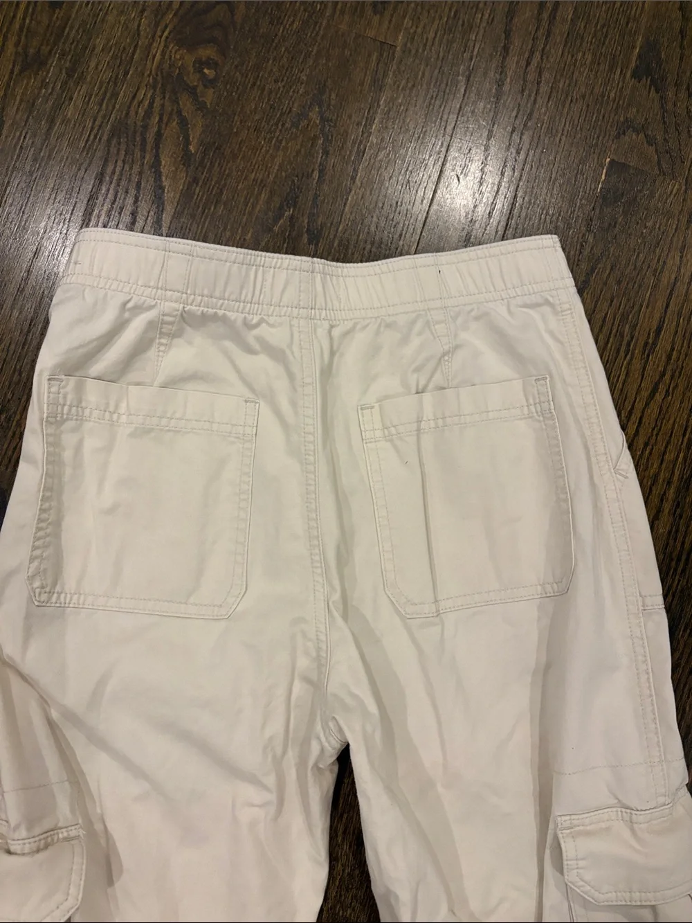 Ladies Cargo Pants in Light Beige - Classic Utility Style by Abercrombie